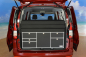 Preview: VanEssa Schlafsystem zur Küche VW Caddy Maxi 5 / Ford Grand Tourneo Connect 3, Heckansicht Packzustand